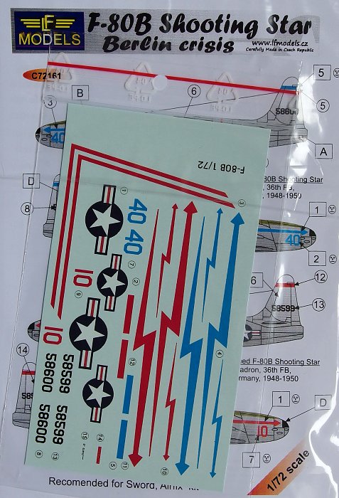 1/72 Decals F-80B Shooting Star Berlin crisis (SW)