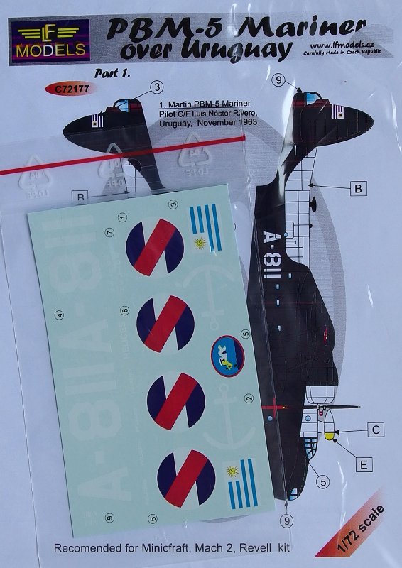 1/72 Decals PBM-5 Mariner over Uruguay (REV) I.