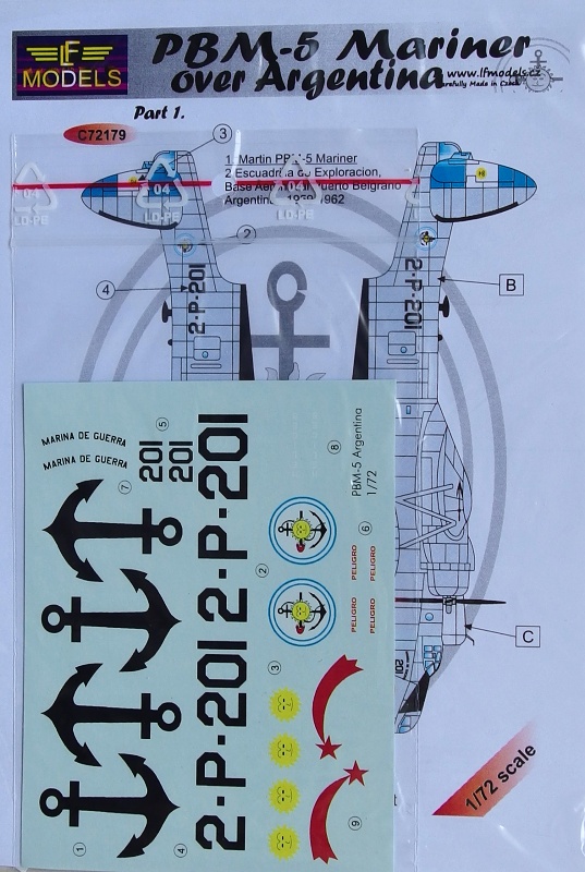 1/72 Decals PBM-5 Mariner over Argentina (REV) I.