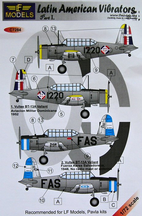 1/72 Decals Latin American Vibrators - Part I.