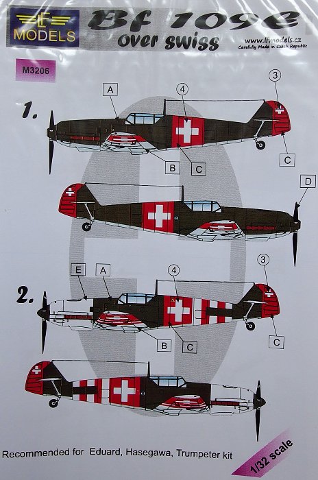 1/32 Mask Bf 109E over Swiss (EDU/HAS/TRUMP)