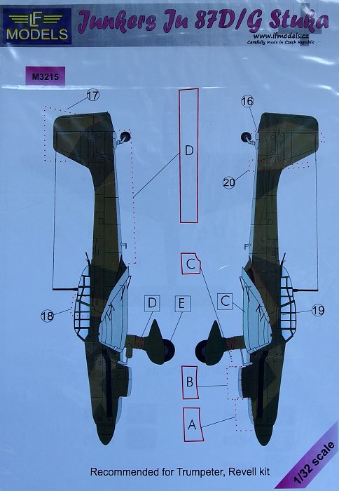 1/32 Mask Ju 87D/G Stuka (TRUMP/REV)