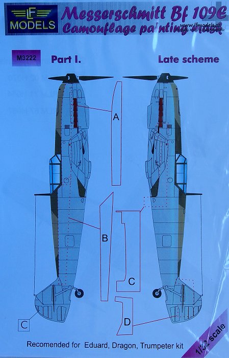 1/32 Mask Messerschmitt Bf 109E (EDU) Late  Pt I.