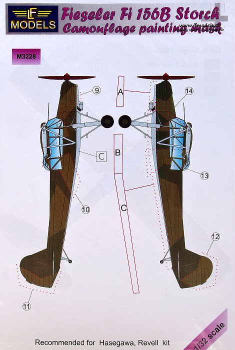 1/32 Mask Fiesler Fi 156B Storch (HAS/REV)