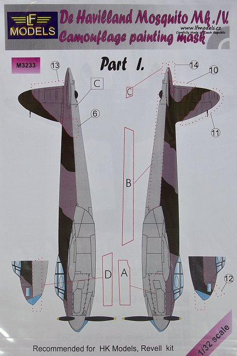 1/32 Mask De Havilland Mosquito Mk.IV (TAM) Pt I.