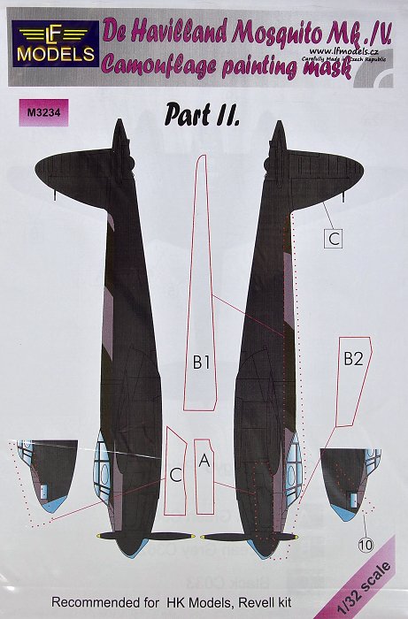 1/32 Mask De Havilland Mosquito Mk.IV (TAM) Pt II.