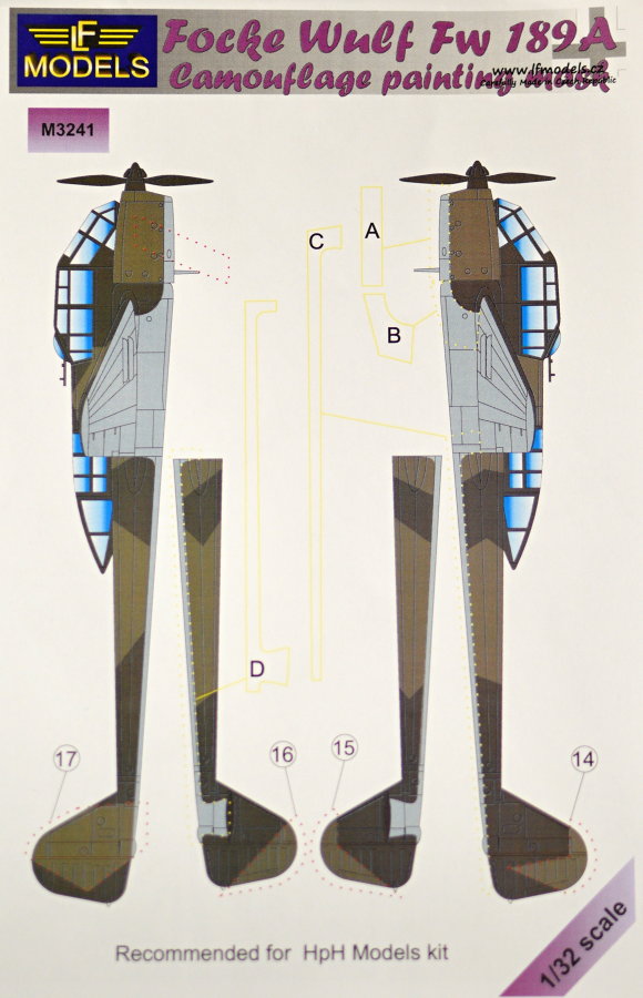 1/32 Mask Focke Wulf Fw 189A (HPH)