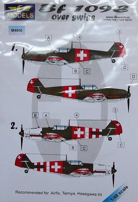 1/48 Mask Bf 109E over Swiss (EDU/TRUMP/CAF)