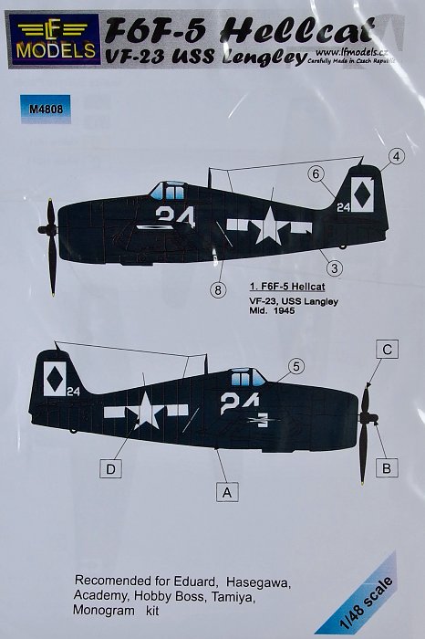 1/48 Mask F6F-5 Hellcat VF-23 USS Lengley