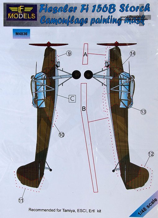 1/48 Mask Fiesler Fi 156B Storch (TAM/ESCI)