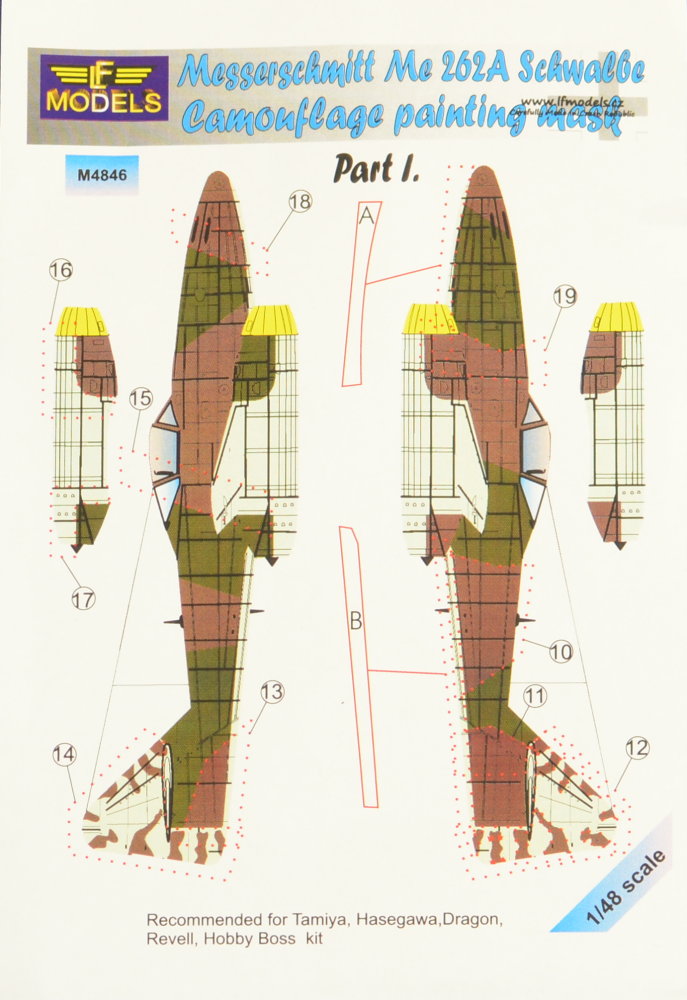 1/48 Mask Me262A Schwalbe (HAS/TAM/REV) Part I.