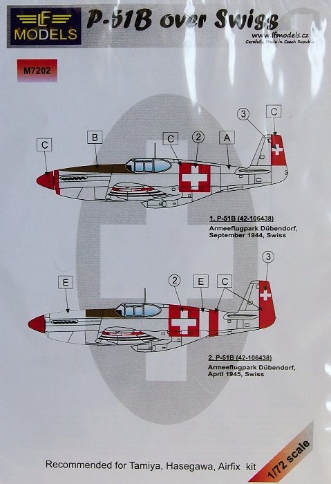 1/72 Mask P-51B over Switzerland (TAM/HAS)