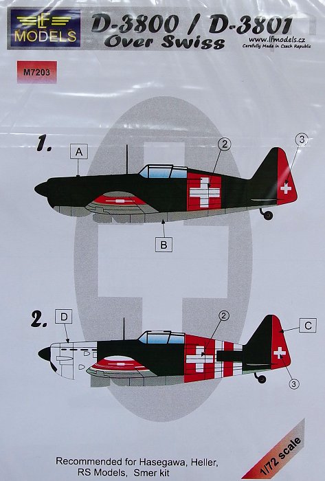 1/72 Mask D-3800/D-3801 over Swiss (HAS/HELL/RS)