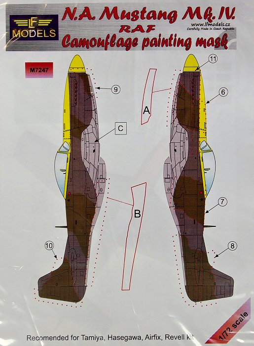 1/72 Mask N.A. Mustang Mk.IV RAF (TAM/HAS)