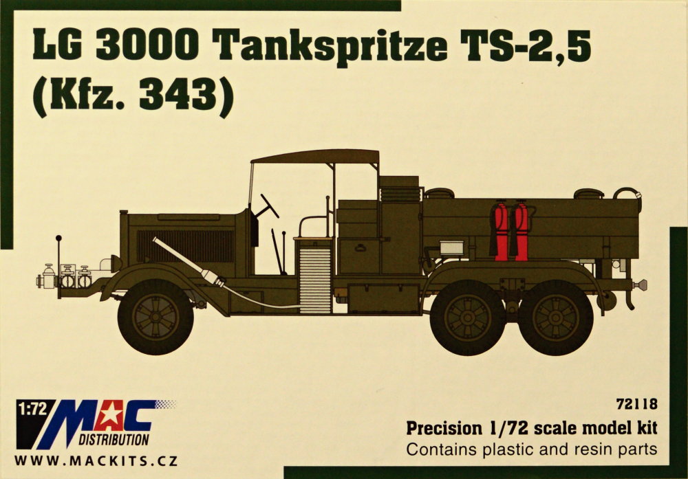 1/72 LG 3000 Tankspritze TS-2,5 (Kfz. 343)