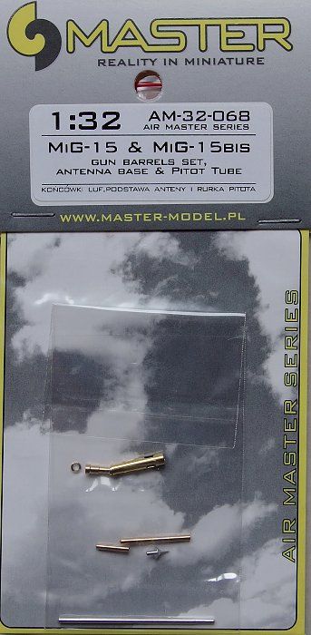 1/32 MiG-15/15bis gun barrels, antenna base, pitot