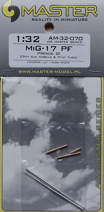 1/32 MiG-17PF (Fresco D) 23mm gun barrels & pitots