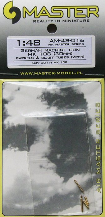 1/48 German MK 108 (30mm) barrels & blast tubes