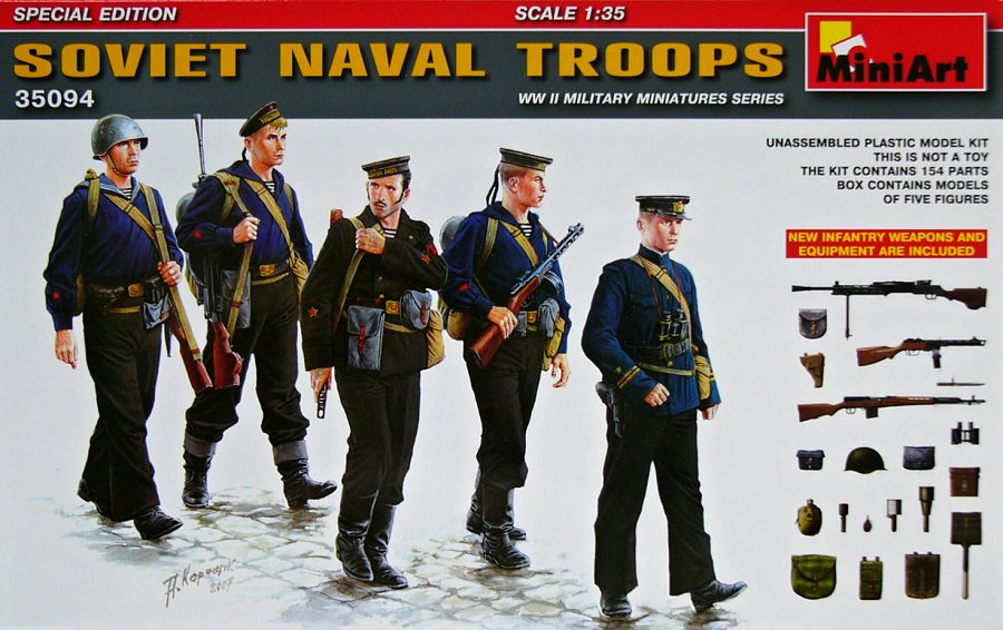 1/35 Soviet Naval Troops (incl. infantry weapons)