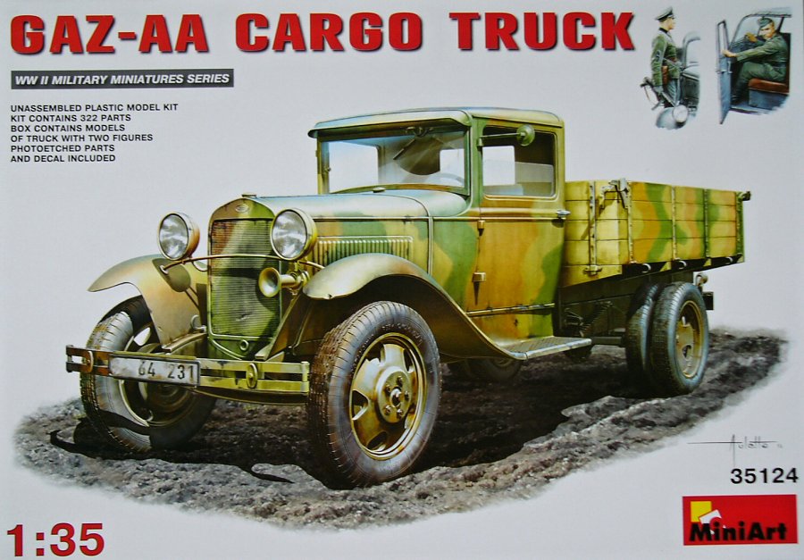 1/35 GAZ-AA Cargo Truck (incl. 2 figures)