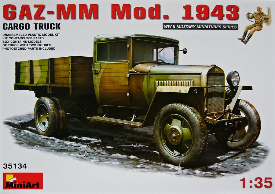 1/35 GAZ-MM Mod. 1943 Cargo Truck (incl. 2 fig.)