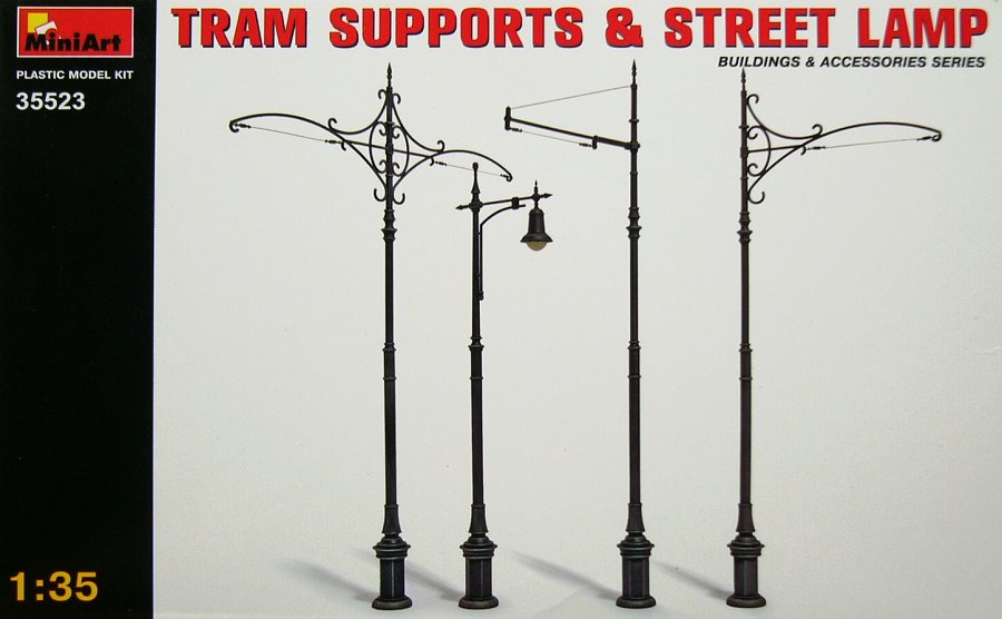 1/35 Tram Supports & Street Lamp