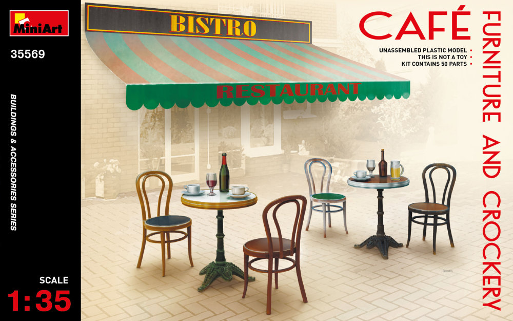 1/35 Café Furniture & Crockery