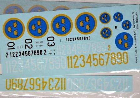 1/48 Decals Swedish AF Seaplanes (T2,Tp 24,Tp 47)