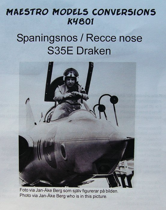 1/48 S35E Draken - Recce nose (HAS)