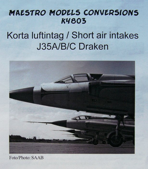 1/48 J35 Draken - short air intakes (early types)