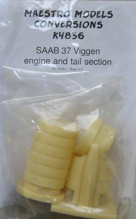 1/48 SAAB 37 Viggen engine and tail section