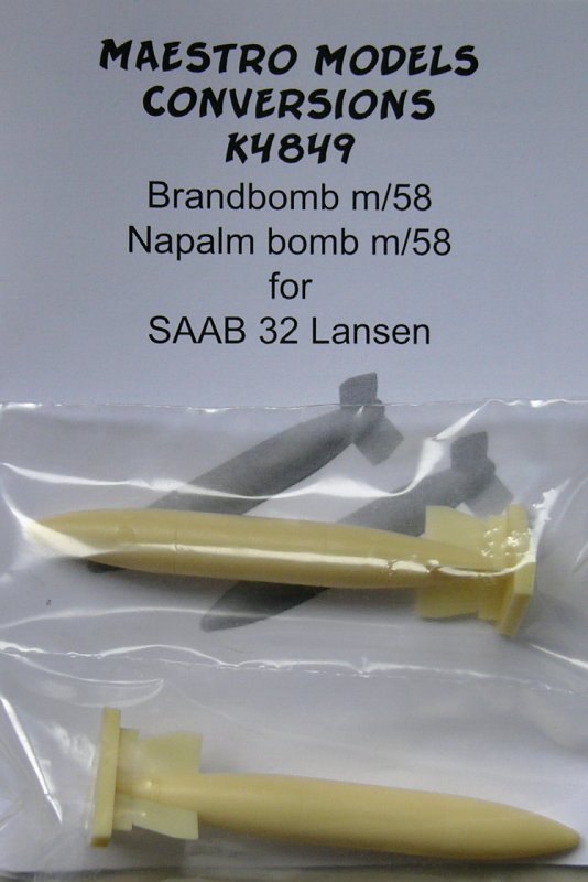 1/48 Napalm bomb m/58 (SAAB 32 Lansen)