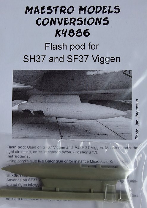 1/48 Flash pod for SH37 and SH37 Viggen