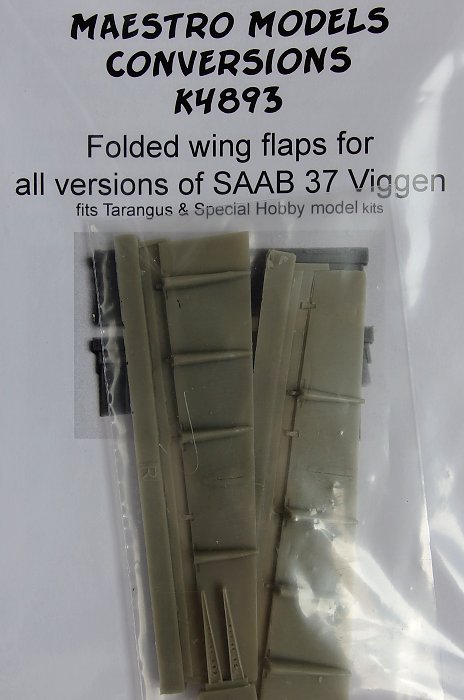 1/48 SAAB 37 Viggen Folded wing flaps (TARA/SP.H.)