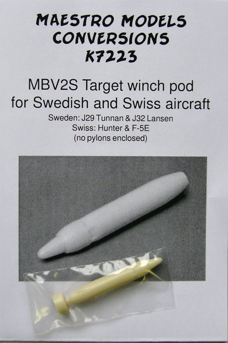 1/72 MBV2S target tow pod