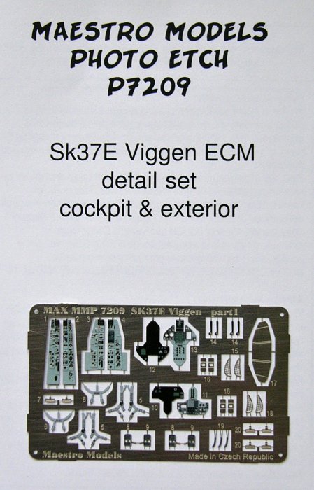 1/72 Sk37E ECM Viggen interior & exterior set