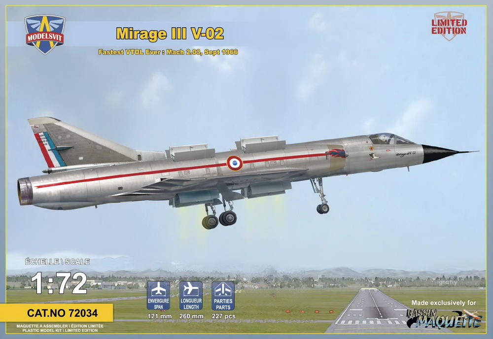 1/72 Mirage III V-02 fastest VTOL ever