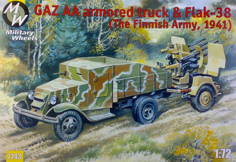 1/72 GAZ AA armoured truck&Flak 38 (Finland 1941)