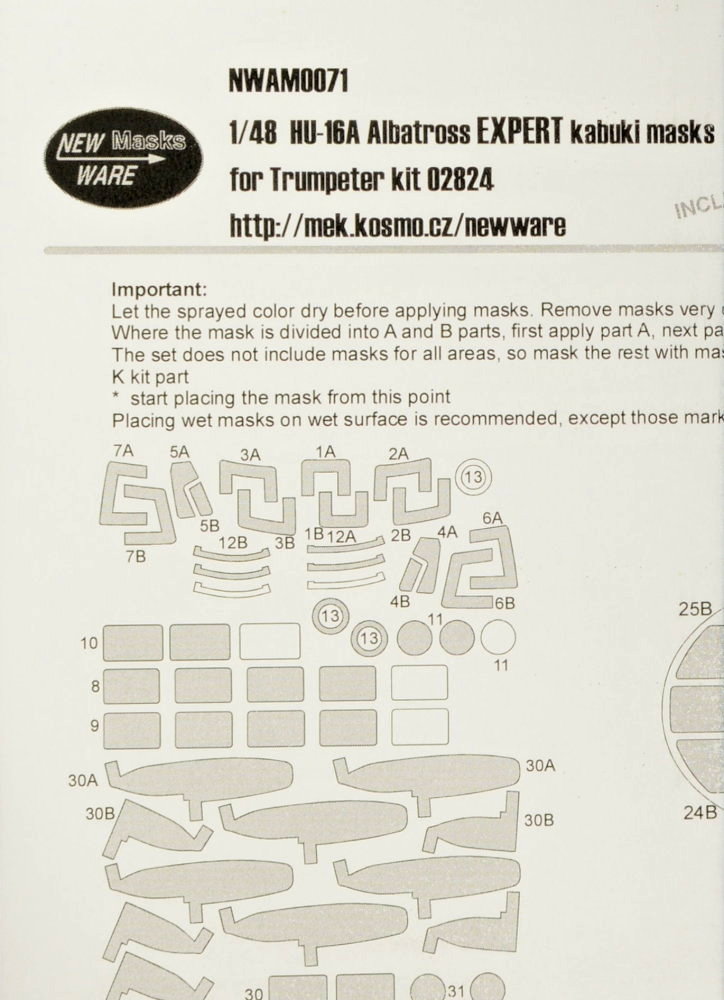 1/48 Mask HU-16 Albatross EXPERT (TRUMP)