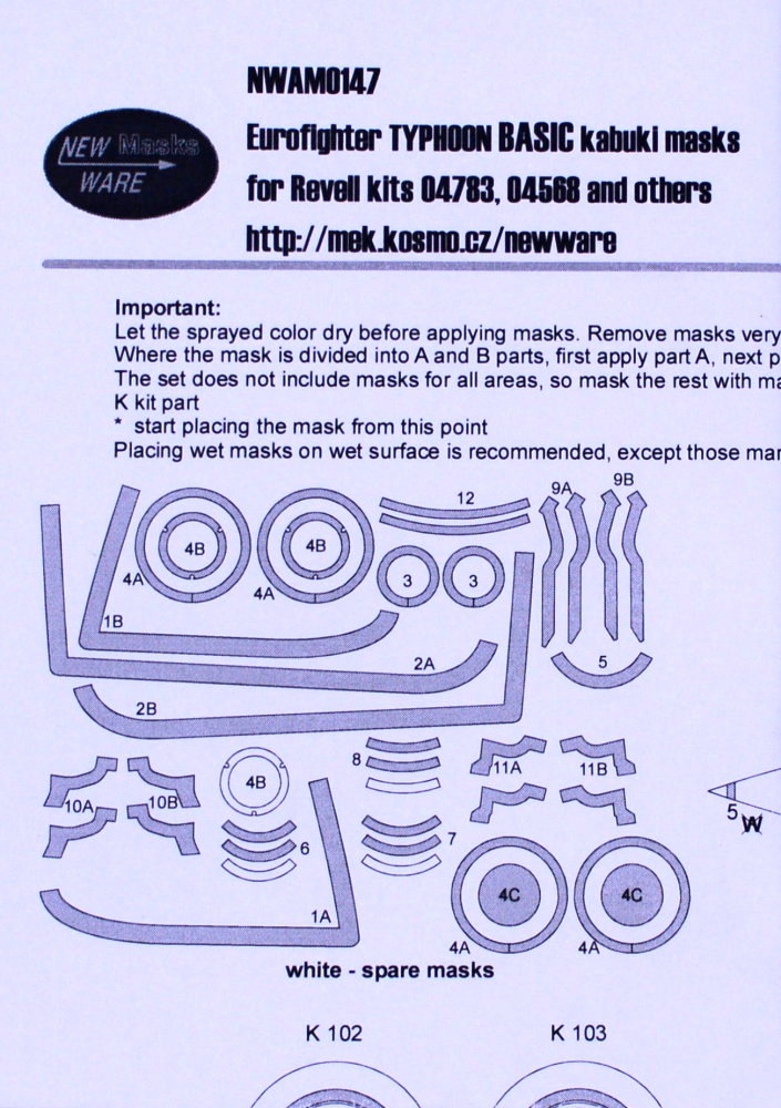 1/32 Mask Eurofighter Typhoon BASIC (REV 04783)