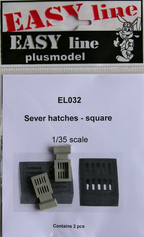 1/35 Sever hatches-square (2 pcs.) EASY LINE