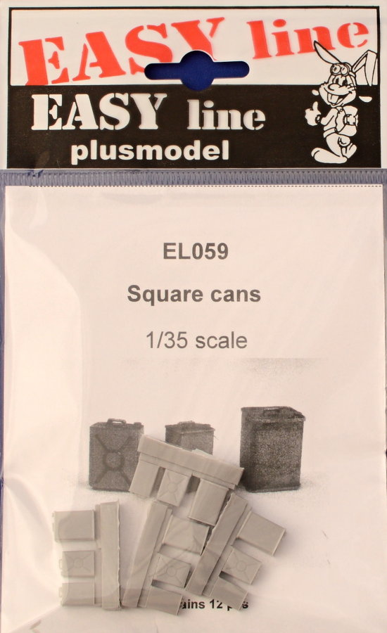 1/35 Square cans (12 pcs.) EASY LINE