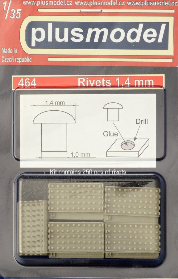 1/35 Rivets 1,4 mm (250 pcs.)