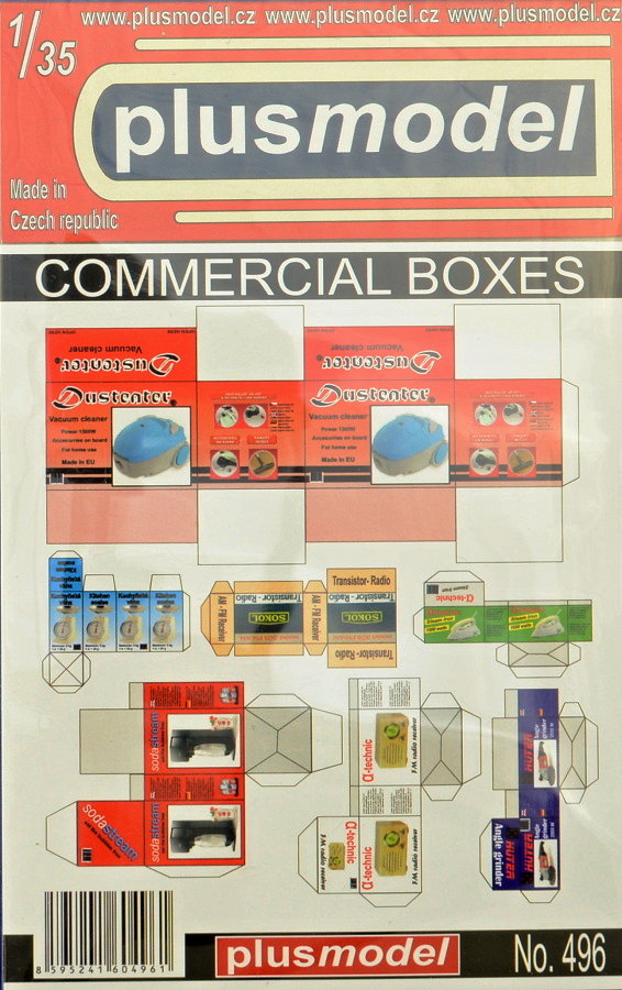 1/35 Commercial boxes (paper set)