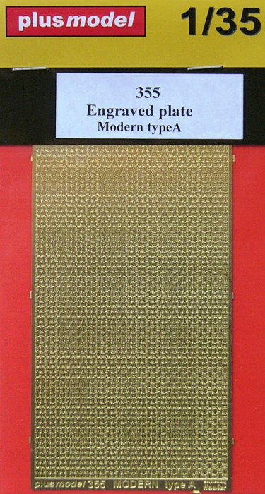 1/35 Engraved plate - Modern type A  (PE set)