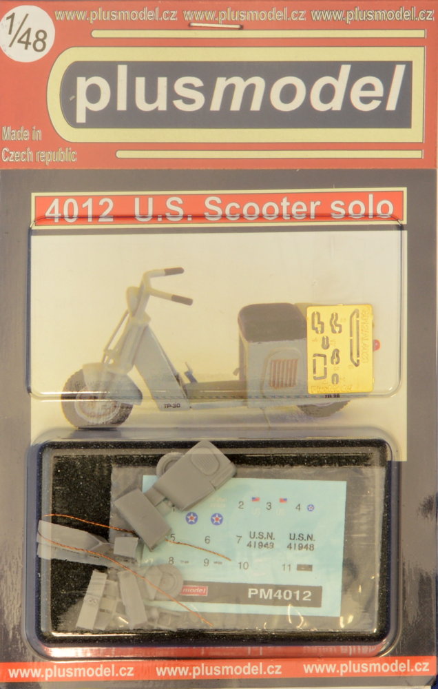 1/48 U.S. Scooter solo (resin kit, PE & decal)