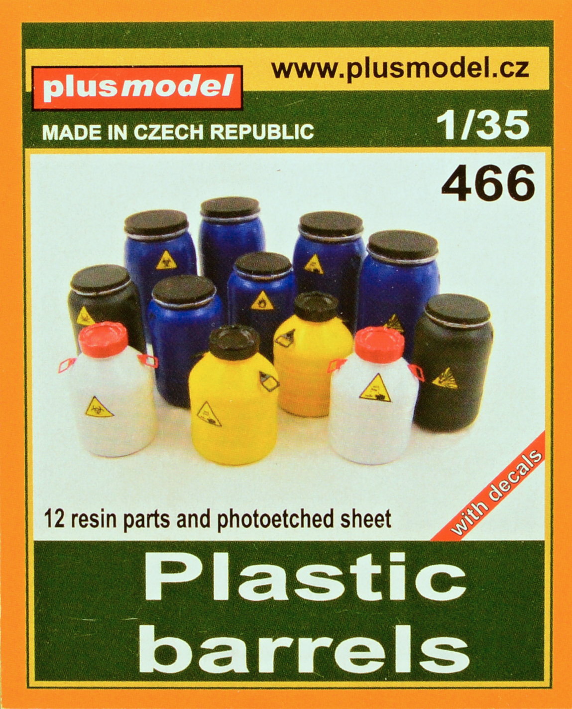 1/35 Plastic barrels (resin set & PE)