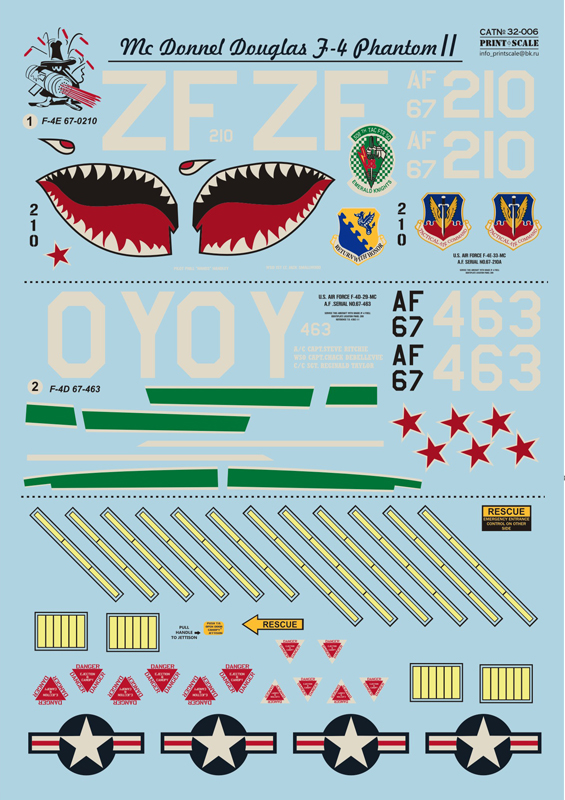 1/32 F-4 Phantom II in Vietnam War Part 2 (decals)