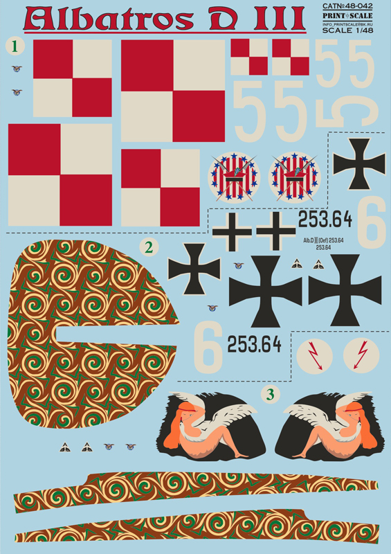 1/48 Albatros D.III (wet decals, incl. lozenge)