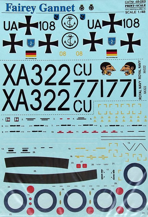 1/48 Fairey Gannet (wet decals) 